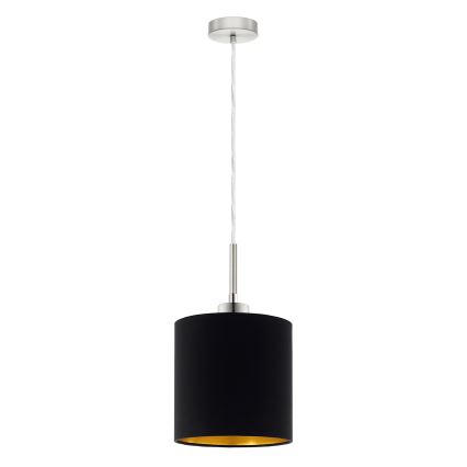 Eglo - Candeeiro suspenso LED TUNJA 1xE27/60W/230V preto