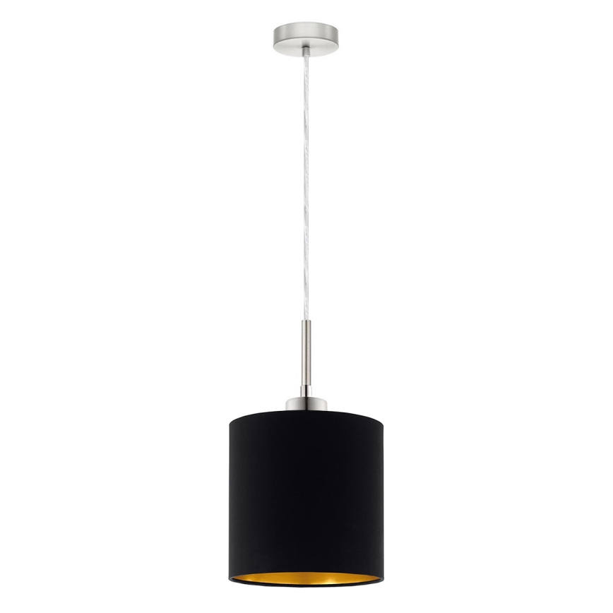 Eglo - Candeeiro suspenso LED TUNJA 1xE27/60W/230V preto