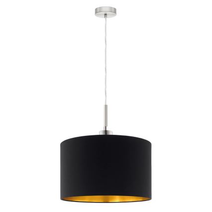 Eglo - Candeeiro suspenso LED TUNJA 1xE27/60W/230V preto