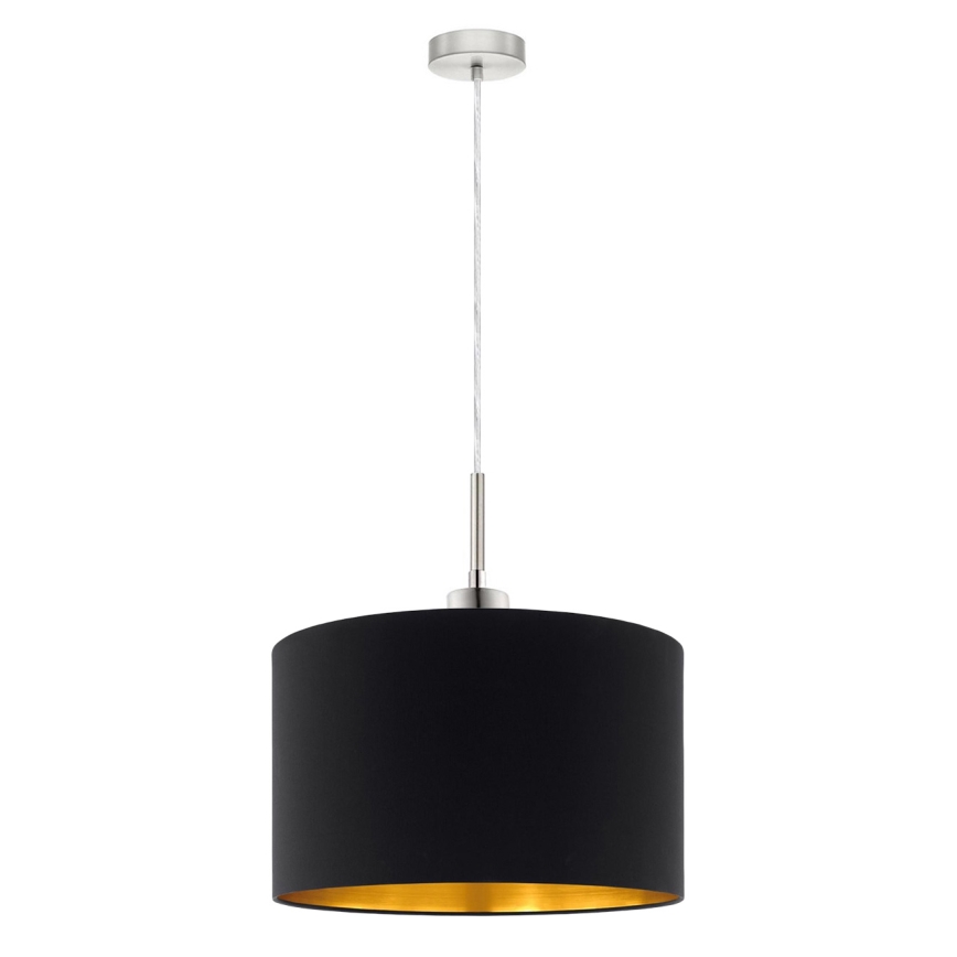 Eglo - Candeeiro suspenso LED TUNJA 1xE27/60W/230V preto