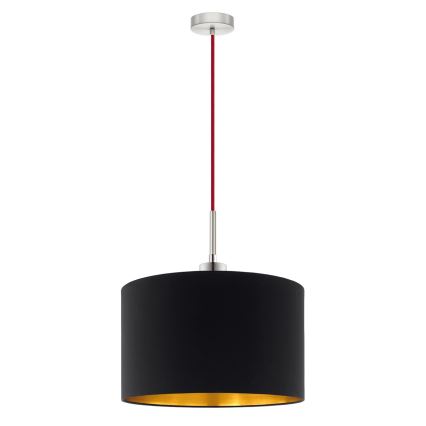 Eglo - Candeeiro suspenso LED TUNJA 1xE27/60W/230V preto