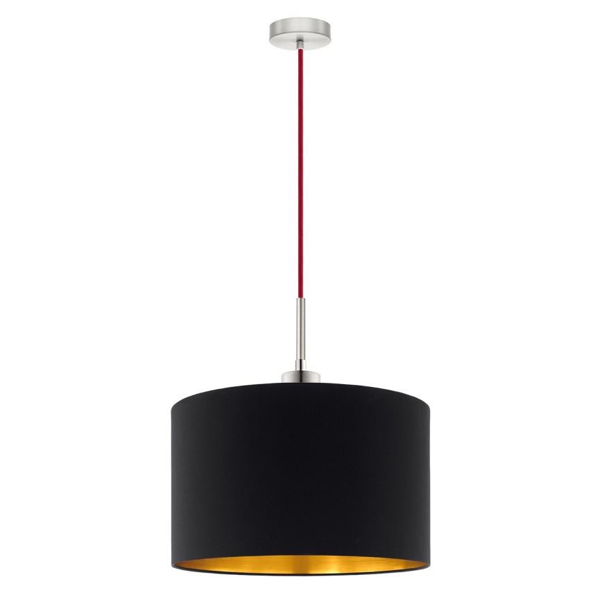 Eglo - Candeeiro suspenso LED TUNJA 1xE27/60W/230V preto