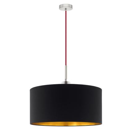 Eglo - Candeeiro suspenso LED TUNJA 1xE27/60W/230V preto