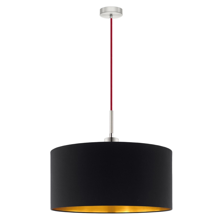 Eglo - Candeeiro suspenso LED TUNJA 1xE27/60W/230V preto