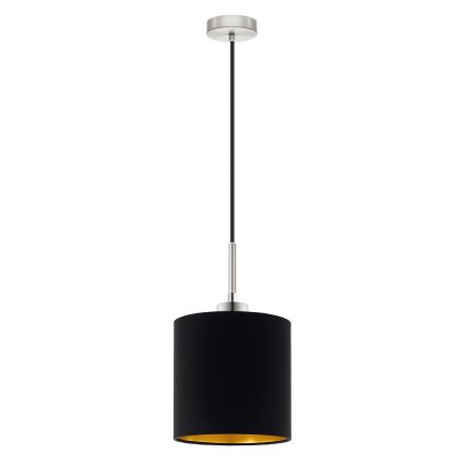 Eglo - Candeeiro suspenso LED TUNJA 1xE27/60W/230V preto