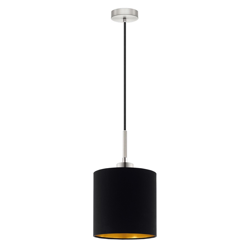 Eglo - Candeeiro suspenso LED TUNJA 1xE27/60W/230V preto