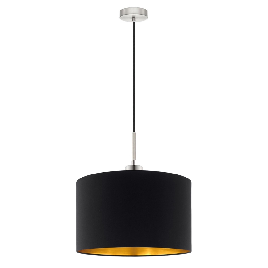 Eglo - Candeeiro suspenso LED TUNJA 1xE27/60W/230V preto