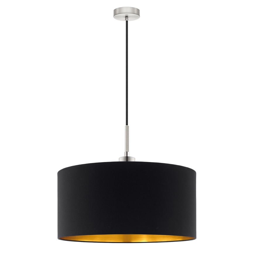 Eglo - Candeeiro suspenso LED TUNJA 1xE27/60W/230V preto