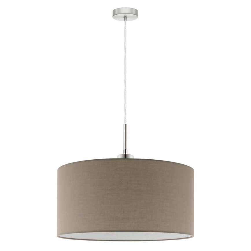 Eglo - Candeeiro suspenso LED TUNJA 1xE27/60W/230V taupe