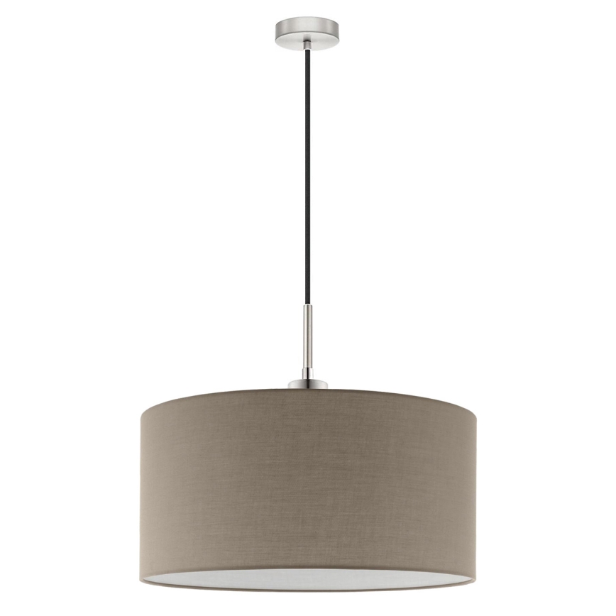 Eglo - Candeeiro suspenso LED TUNJA 1xE27/60W/230V taupe