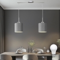 Eglo - Candeeiro suspenso LED TUNJA 2xE27/60W/230V cinzento