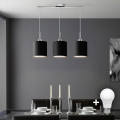 Eglo - Candeeiro suspenso LED  TUNJA 3xE27/60W/230V preto