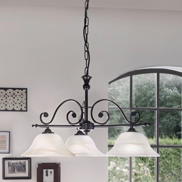 Eglo - Candeeiro suspenso MURCIA 3xE27/60W/230V