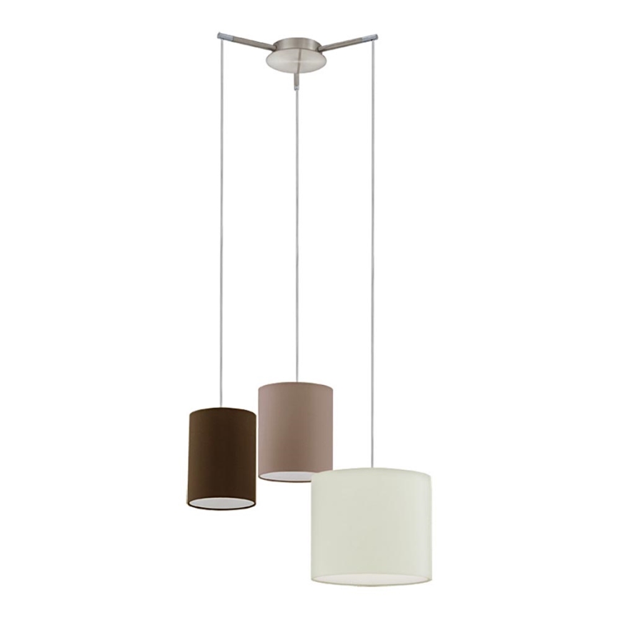 Eglo - Candeeiro suspenso TOMBOLO 3xE27/60W/230V