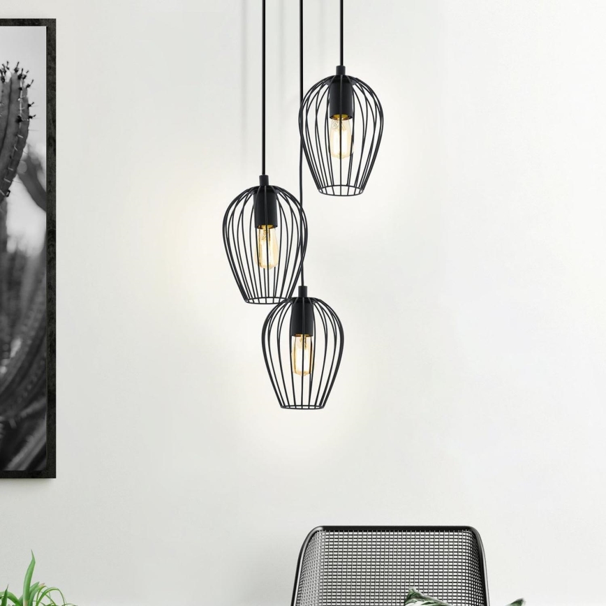 Eglo - Candelabro 3xE27/60W/230V