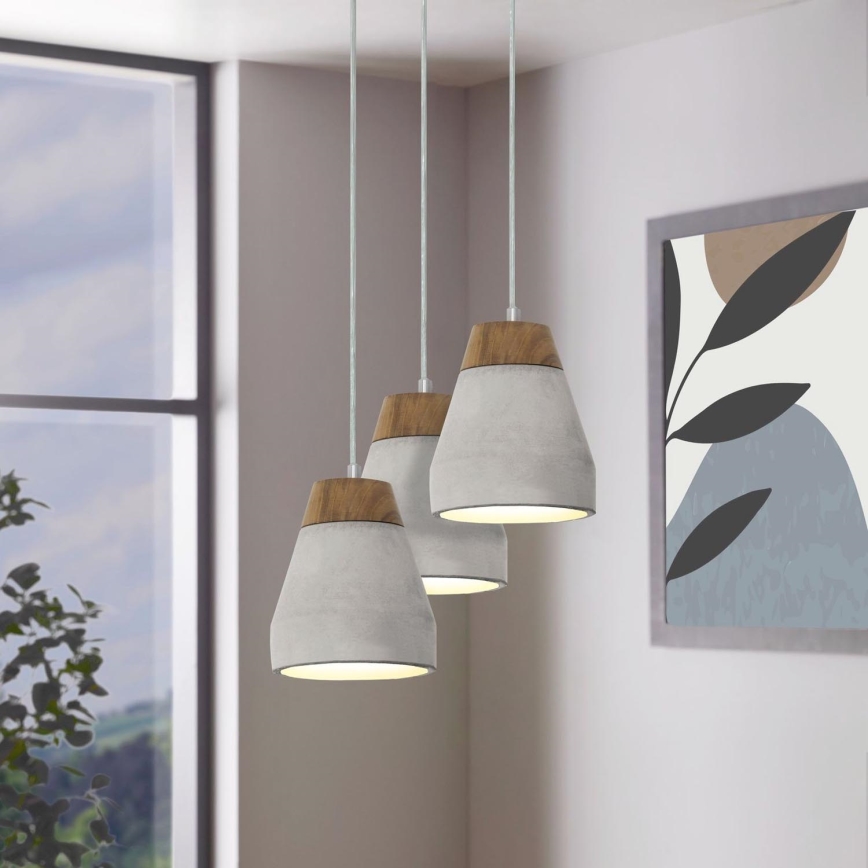 Eglo - Candelabro 3xE27/60W/230V