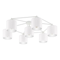 Eglo - Candelabro integrado 7xE27/40W/230V branco