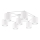 Eglo - Candelabro integrado 7xE27/40W/230V branco