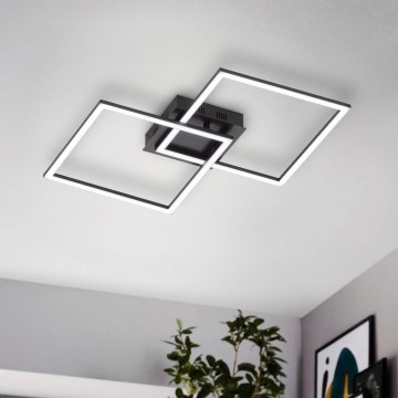 Eglo - Candelabro integrado LED com regulação LED/28W/230V 3000-6500K + controlo remoto