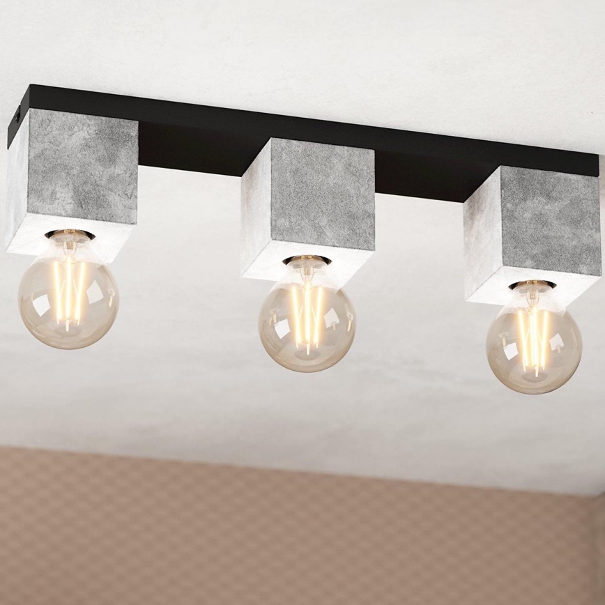 Eglo - Candelabro montado à superfície 3xE27/40W/230V