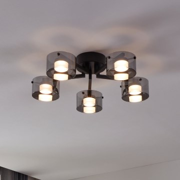 Eglo - Candelabro montado à superfície LED com regulação 5xLED/5,4W/230V