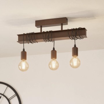 Eglo - Candelabro montado à superfície TOWNSHEND 3xE27/60W/230V