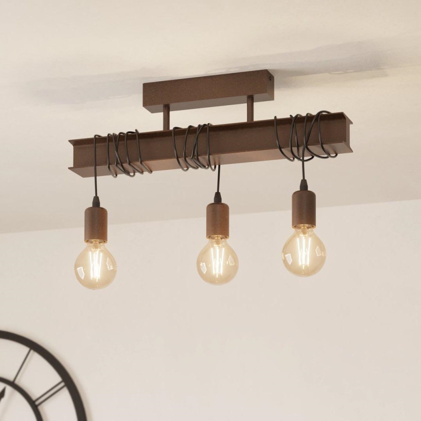 Eglo - Candelabro montado à superfície TOWNSHEND 3xE27/60W/230V