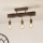 Eglo - Candelabro montado à superfície TOWNSHEND 3xE27/60W/230V