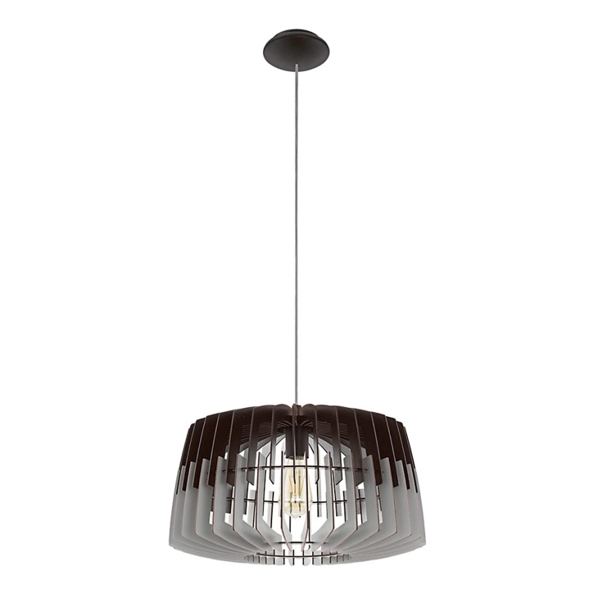 Eglo - Candelabro num fio 1xE27/60W/230V cinzento/preto antigo 480mm