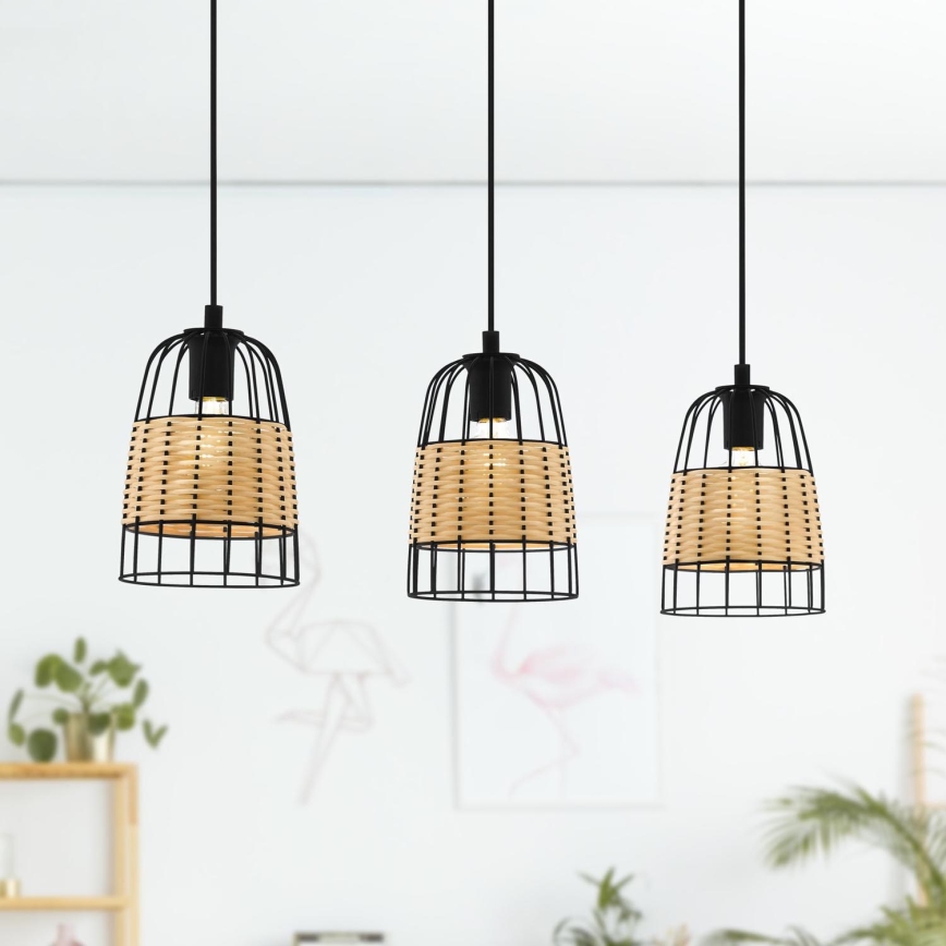 Eglo - Candelabro num fio 3xE27/40W/230V