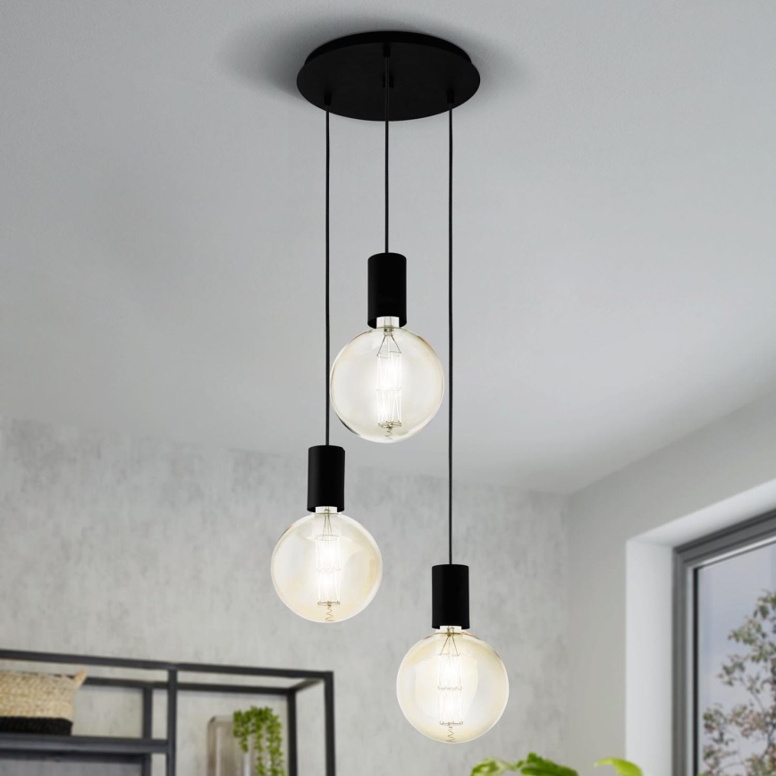 Eglo - Candelabro num fio 3xE27/40W/230V