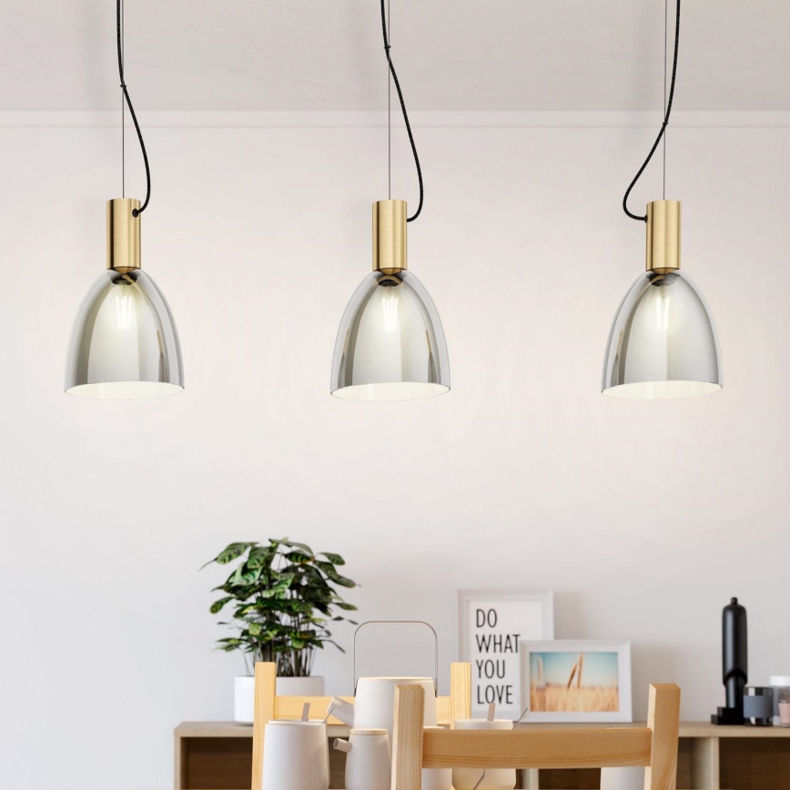 Eglo - Candelabro num fio 3xE27/40W/230V