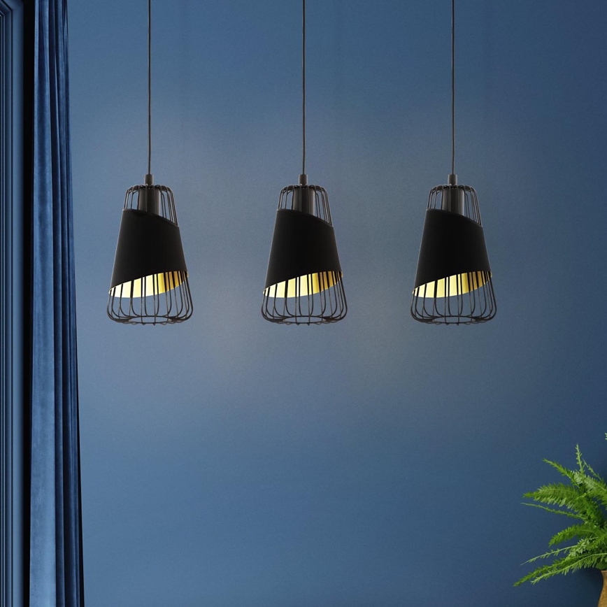 Eglo - Candelabro num fio 3xE27/60W/230V