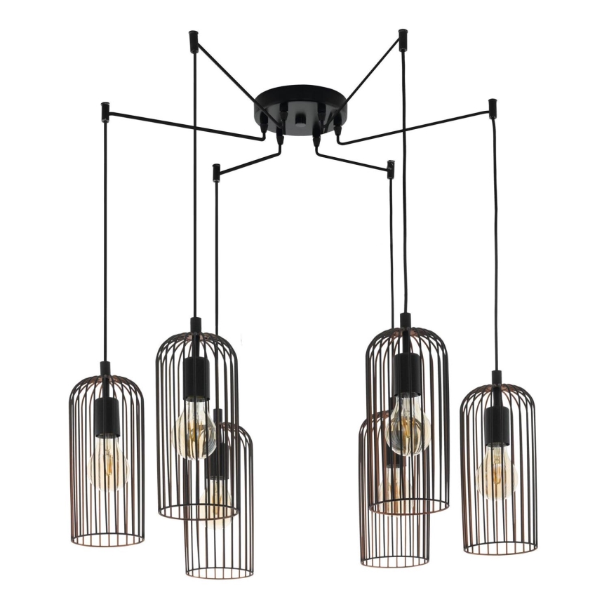 Eglo - Candelabro num fio 6xE27/60W/230V