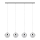 Eglo - Candelabro num fio LED 4xG9/3W/230V