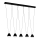 Eglo - Candelabro num fio LED 5xGU10/3W/230V