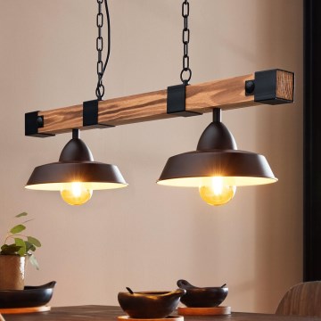 Eglo - Candelabro numa corrente 2xE27/60W/230V