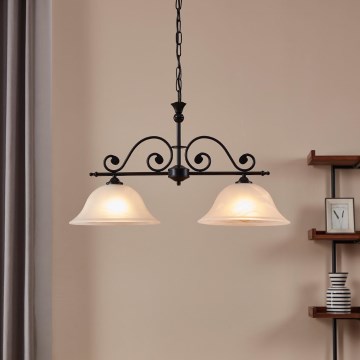 Eglo - Candelabro numa corrente 2xE27/60W/230V