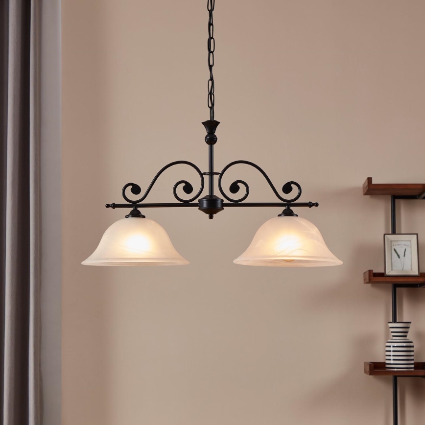 Eglo - Candelabro numa corrente 2xE27/60W/230V