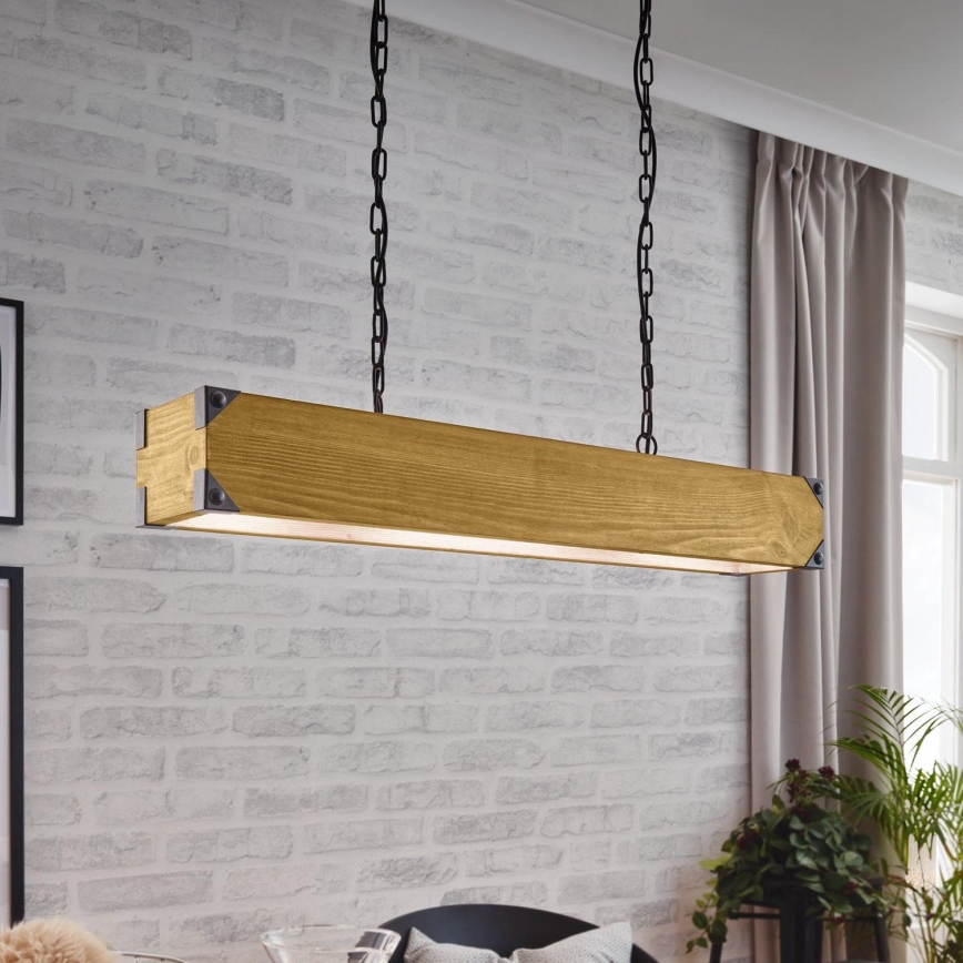 Eglo - Candelabro numa corrente 4xE27/40W/230V