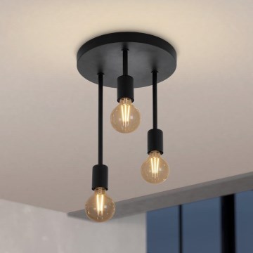 Eglo - Candelabro pendente 3xE27/60W/230V