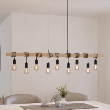 Eglo - Candelabro pendurado TOWNSHEND 9xE27/60W/230V