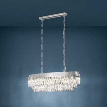 Eglo - Candelabro suspenso 10xE14/40W/230V brilhante cromado
