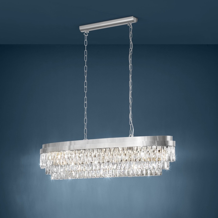 Eglo - Candelabro suspenso 13xE14/40W/230V brilhante cromado