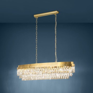 Eglo - Candelabro suspenso 13xE14/40W/230V dourado