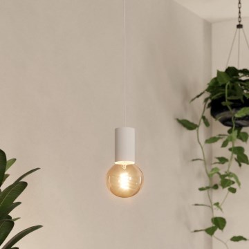 Eglo - Candelabro suspenso 1xE27/40W/230V branco