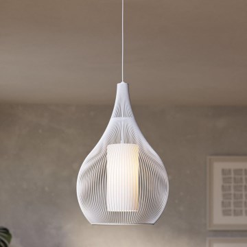 Eglo - Candelabro suspenso 1xE27/40W/230V branco