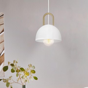 Eglo - Candelabro suspenso 1xE27/40W/230V branco