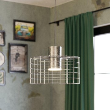 Eglo - Candelabro suspenso 1xE27/40W/230V d. 38 cm prateado