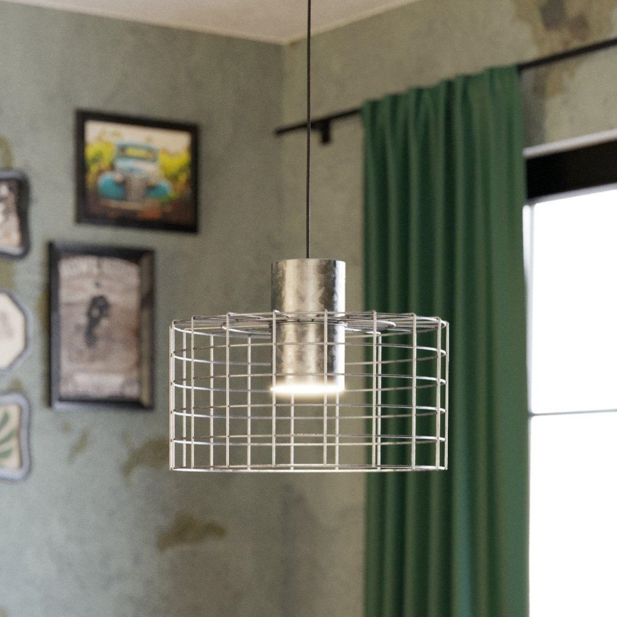 Eglo - Candelabro suspenso 1xE27/40W/230V d. 38 cm prateado